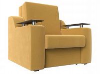 Кресло-кровать Сенатор 80 (Микровельвет Желтый)