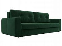 Прямой диван Лига-031 (Велюр Зеленый)
