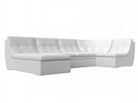 П-образный модульный диван Холидей (Экокожа Белый)