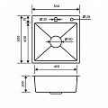 Кухонный набор MR-5050 3 в 1 РМС (мойка+корзина+дозатор) (стальная)