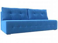 Прямой диван Лондон (Велюр Голубой)
