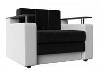 Кресло-кровать Мираж (Экокожа Черный\Белый)