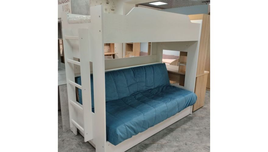 Двухъярусная кровать с диван-кроватью Бонель в магазине Алёша-Мебель