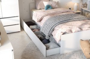 Кровать Токио 0,9 с 1 ящиком в магазине Алёша-Мебель