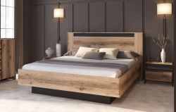 Кровать двойная №3 (1.4*2.0) Страйп с подъёмным механизмом в магазине Алёша-Мебель