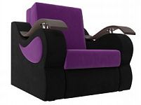 Кресло-кровать Меркурий 80 (Микровельвет Фиолетовый\Черный)