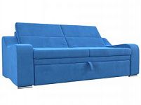 Прямой диван Медиус (Велюр Голубой)