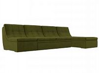 Угловой модульный диван Холидей (Микровельвет Зеленый)