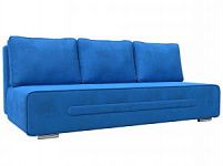 Прямой диван Приам (Велюр Голубой)