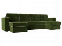 П-образный диван Принстон (Микровельвет Зеленый)