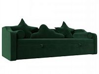 Детский диван-кровать Рико (Велюр Зеленый)