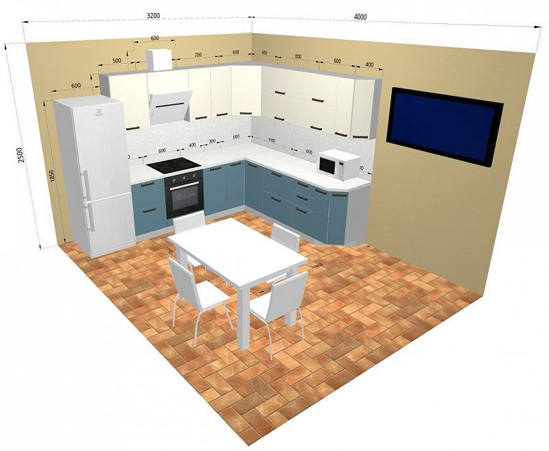 3D конструктор кухни! Нарисуй кухню сам!