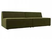 Прямой модульный диван Монс (Микровельвет Зеленый)