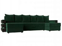 П-образный диван Венеция (Велюр Зеленый)