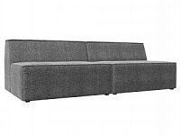 Прямой модульный диван Монс (Рогожка Серый)