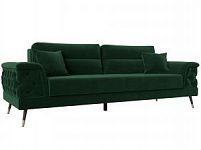 Прямой диван Лига-023 (Велюр Зеленый)