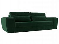 Прямой диван Лига-008 (Велюр Зеленый)