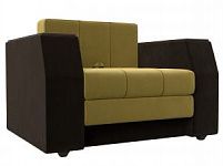 Кресло-кровать Атлантида (Микровельвет Желтый\коричневый)