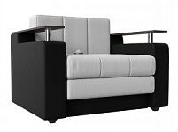 Кресло-кровать Мираж (Экокожа Белый\Черный)