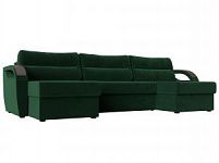П-образный диван Форсайт (Велюр Зеленый)