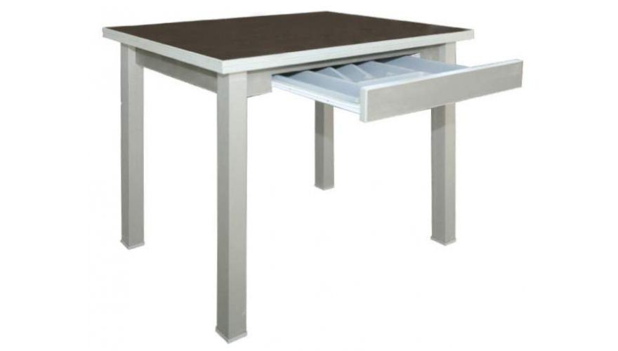 Стол обеденный 600x900 раскладной с ящиком в магазине Алёша-Мебель