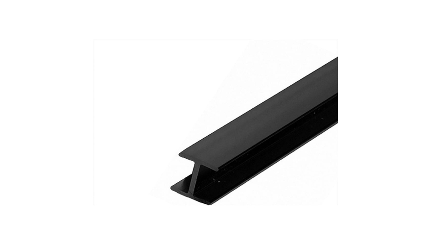 Планка для фартука соединительная Черная 3,0м в магазине Алёша-Мебель