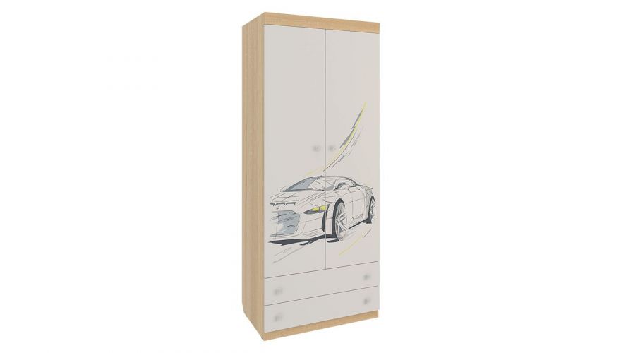 Шкаф 2-створчатый Форсаж в магазине Алёша-Мебель