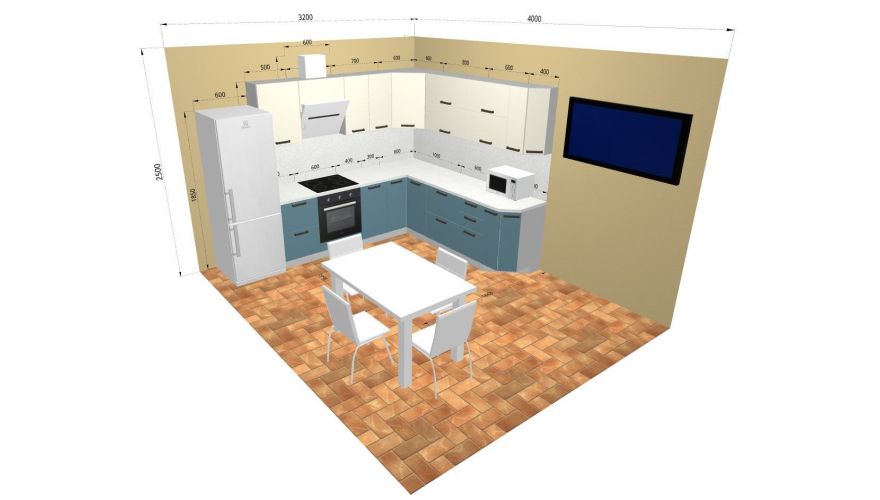 3D конструктор кухни! Нарисуй кухню сам! в магазине Алёша-Мебель
